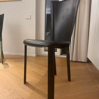 4 Sedie Cattelan Italia in pelle – design elegante
