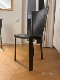 4 Sedie Cattelan Italia in pelle – design elegante