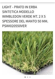 Prato sintetico Wimbledon 5x2 h. 5cm nuovi