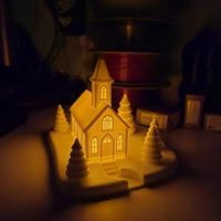 Presepe di Natale illuminato 