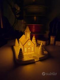 Presepe di Natale illuminato 