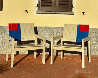 Poltroncine in legno di design anni 80’