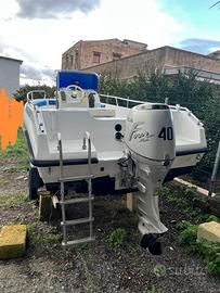 Barca open con motore 40cv