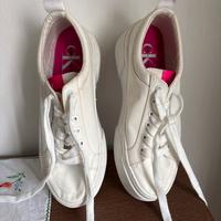 Sneakers Calvin Klein jeans bianche platform n.37