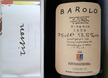 Barolo 1997 Etichetta Joe Tilson Fontanafredda