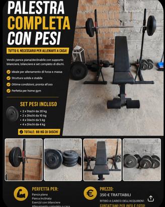 palestra completa + pesi