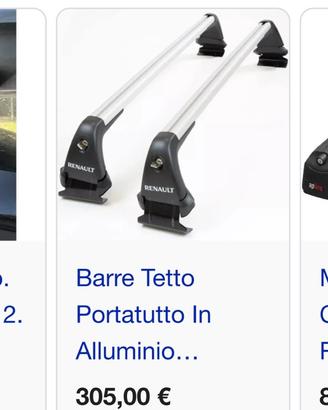 Barre auto Renault captur originali Renault