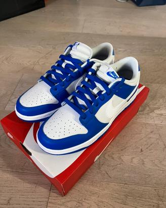 Nike dunk low photon dust / white racer blue