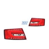 FANALI AUDI A6 04-08 ROSSO BIANCO LED