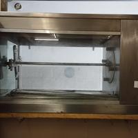 Gira arrosto professionale con cappa