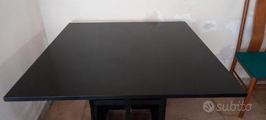 Tavolo quadrato Machintosh Cassina frassino nero