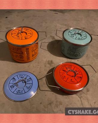 Set pentole smaltate SILTAL -- viNTAge-
