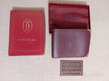 Portafoglio vintage Must de Cartier, pelle