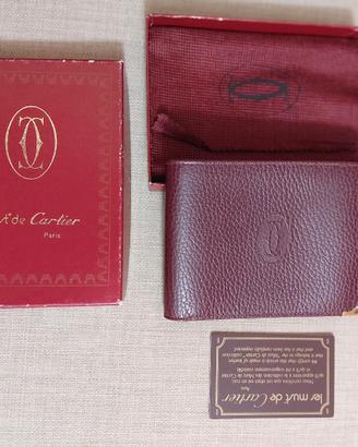 Portafoglio vintage Must de Cartier, pelle