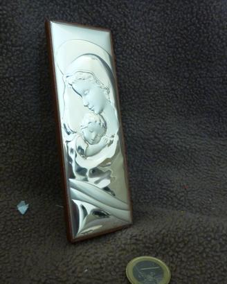 Soprammobile in legno e argento
