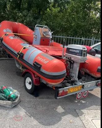 Gommone marshall m60 con motore e carrello