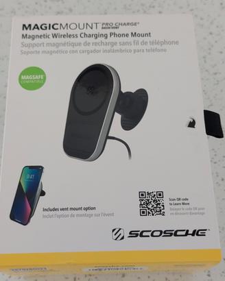 Supporto magnetico e ricarica wireless smartphone 