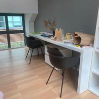 TAVOLO SCRIVANIA DOPPIO CON SEDIE