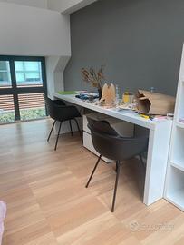 TAVOLO SCRIVANIA DOPPIO CON SEDIE