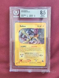 Pokemon Raikou Skyridge Holo Bgs 8.5