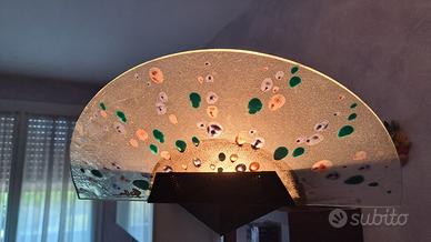 Piantana alta 190cm in Metallo e Vetro di Murano