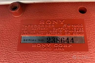 REGISTRATORE RIAVVOLGITORE SONY VINTAGE
