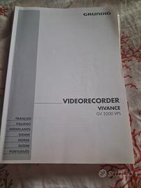 Istruzioni  videorecorder vivance gv 3200 vps