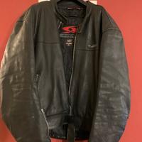 Giubbotto moto in pelle