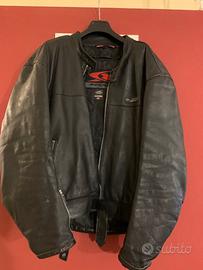 Giubbotto moto in pelle