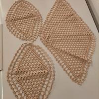 centrini fatti a mano trio