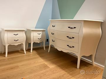 Comò e comodini bianchi