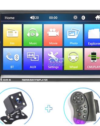 RADIO 2DIN 7" TOUCHSCREEN BLUETOOTH USB SD RETROM