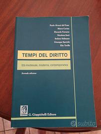 Tempi del diritto. Giappichelli editore