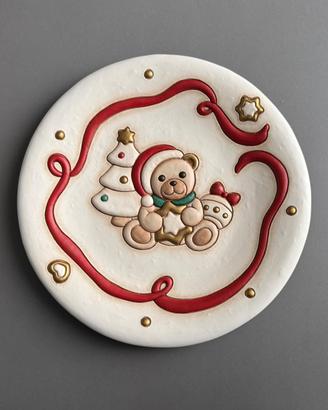 Piatto natalizio Thun Teddy NUOVO 