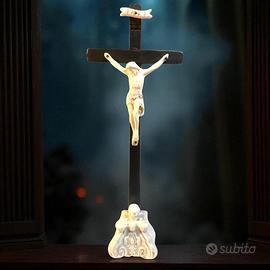 Antica croce con teschio e cherubino rara 1800