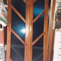 porta a libro in legno ciliegio 