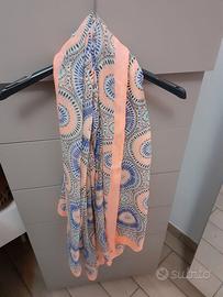 Foulard H&M rosa e viola - Grande formato 117x150