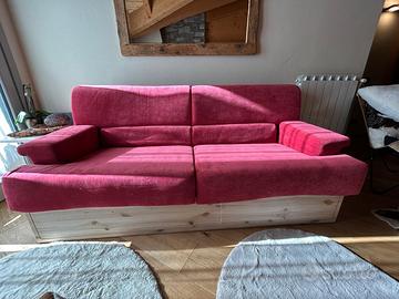 Divano letto velluto