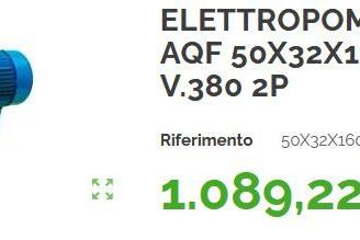 ELETTROPOMPA ATURIA AQF 50x32x160C KW 2.2 V.380 2P