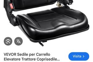 Sedile muletto escavatore camion universale