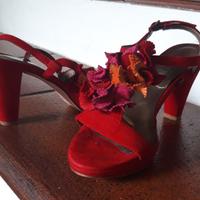 Sandali donna n. 37 colore rosso