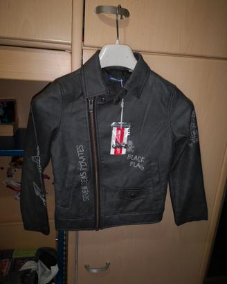 giacca in pelle bambino