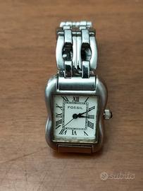 Orologio in acciaio vintage al quarzo Fossil 