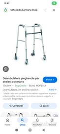 Deambulatore pieghevole nuovo 