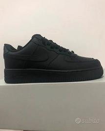 Nike Air Force 1 40 Nere Unisex Sneakers Nuove