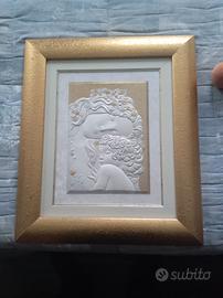 Klimt le tre età in argento 