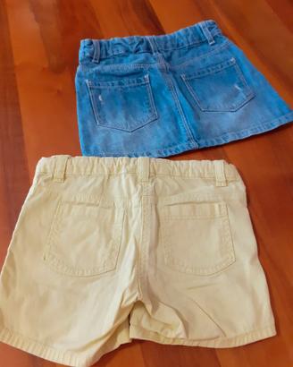 Pantaloncino + gonnellina