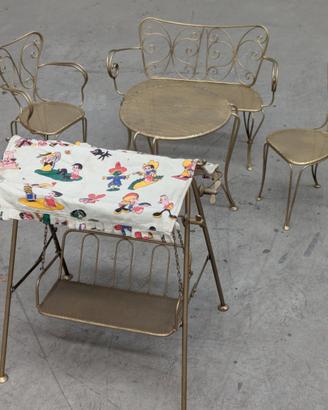 Mobili da giardino per bambole vintage