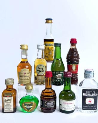 10 MINIATURE LIQUORI VINTAGE Lotto #1 di 4