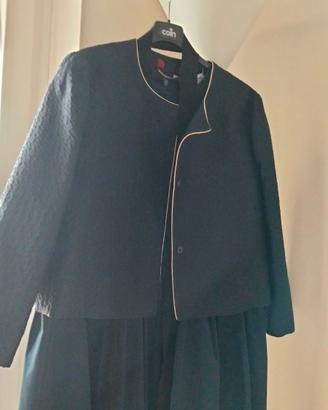 Vestito blu con giachino